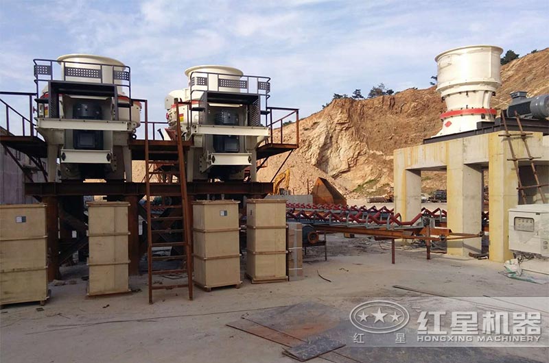 兩臺VSI制砂機現(xiàn)場實拍 兩臺VSI制砂機現(xiàn)場實拍