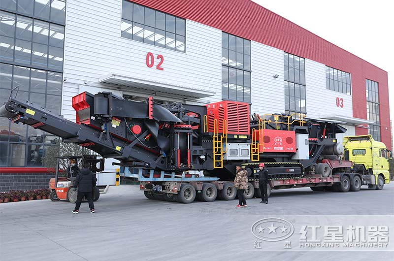 履帶移動式破碎機發貨建筑垃圾處理廠 履帶移動式破碎機發貨建筑垃圾處理廠