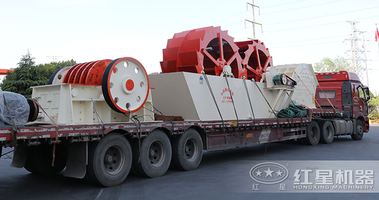 礦石錘式破碎機整條生產線發往河北！